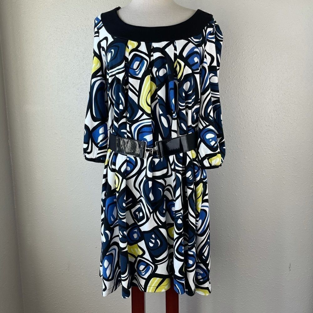 NWT Nine West Belted Midi Dress Size L